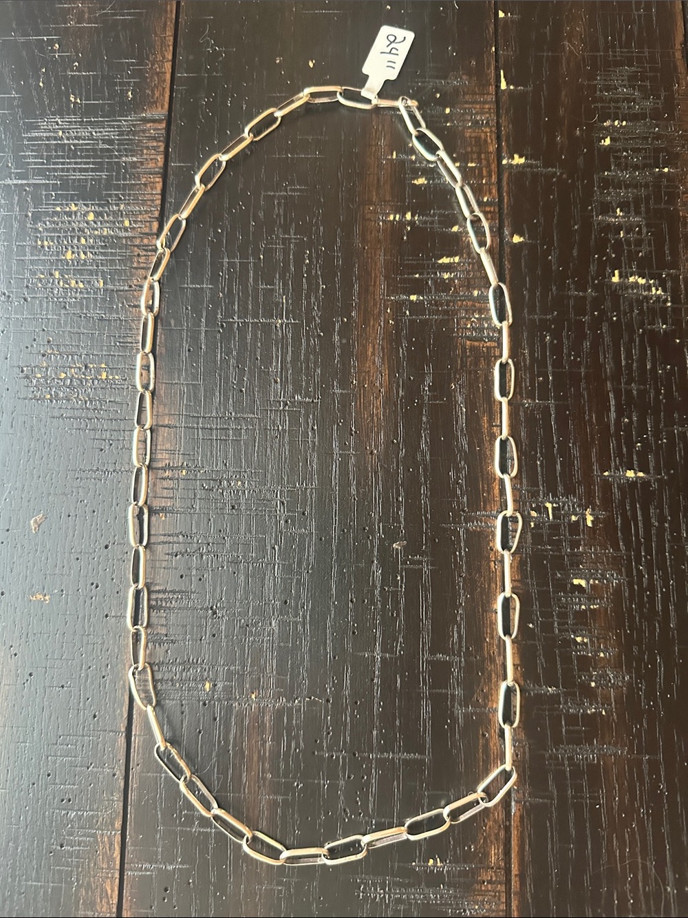 Navajo Handmade Paperclip Chain - Picture 2 of 2